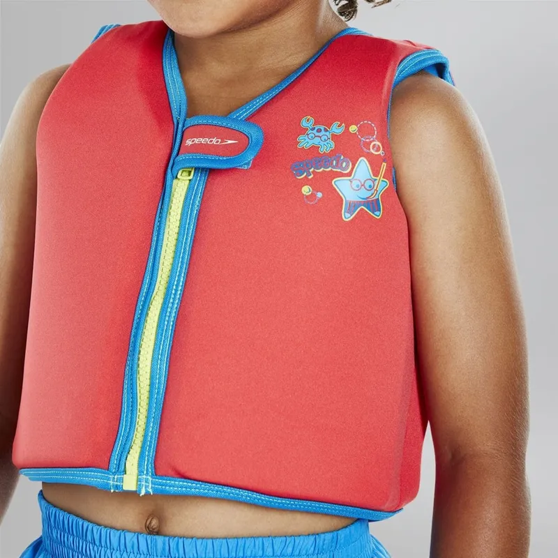 Speedo Sea Squad Vest - Red/Blue-1